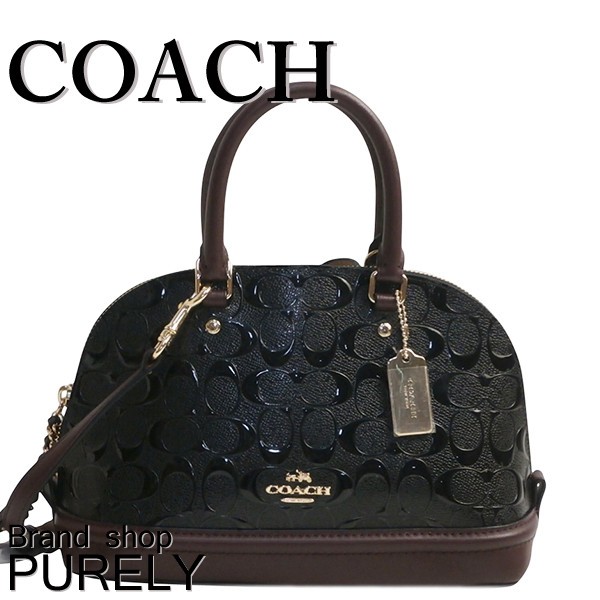【美品】COACH パテントレザー ハンドバッグ ブラック シルバー金具付き 楽天市場】【バッグ】COACH コーチ ポピー シグネチャー