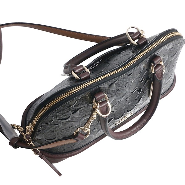 COACH ブラック パテントレザー ハンドバッグ 楽天市場】【バッグ】COACH コーチ ギャラリー エンボスド