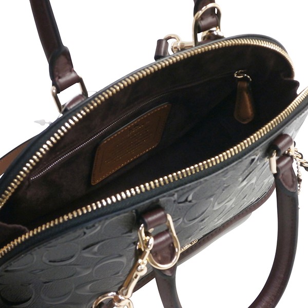 COACH ブラック パテントレザー ハンドバッグ 極美品 コーチ ハンドバッグ 2way ブラック パテントレザー