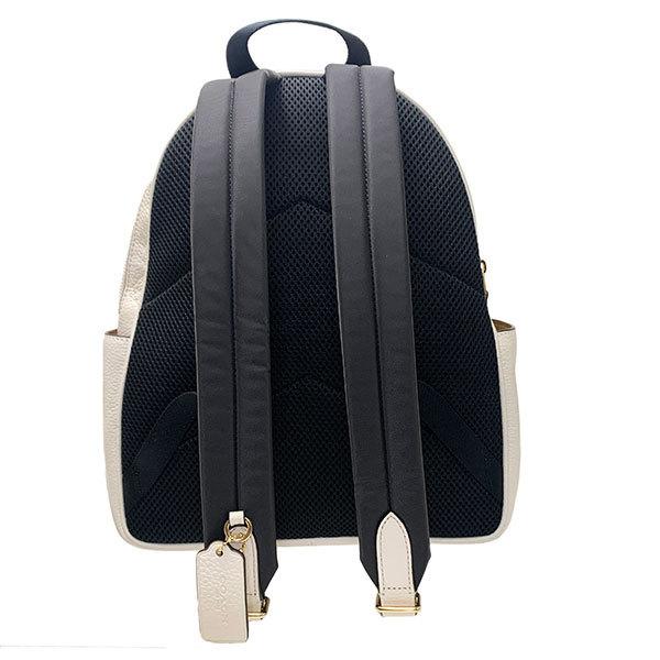 【美品】コーチ パスキアバックパック C5662 リュックサック レザー コーチ×バスキア レザー バックパック/リュック ベージュ AB