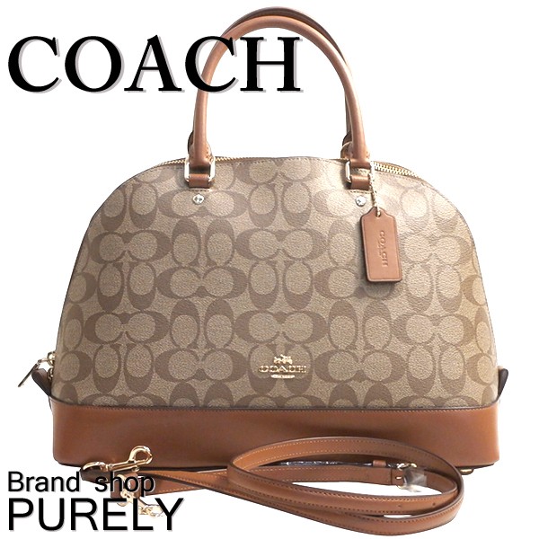 ✨COACH✨コーチ✨エリス✨サッチェル✨シグネチャー柄✨ブラウン✨ハンドバッグ コーチ COACH ハンドバッグ シグネチャー キャンバス ローアン