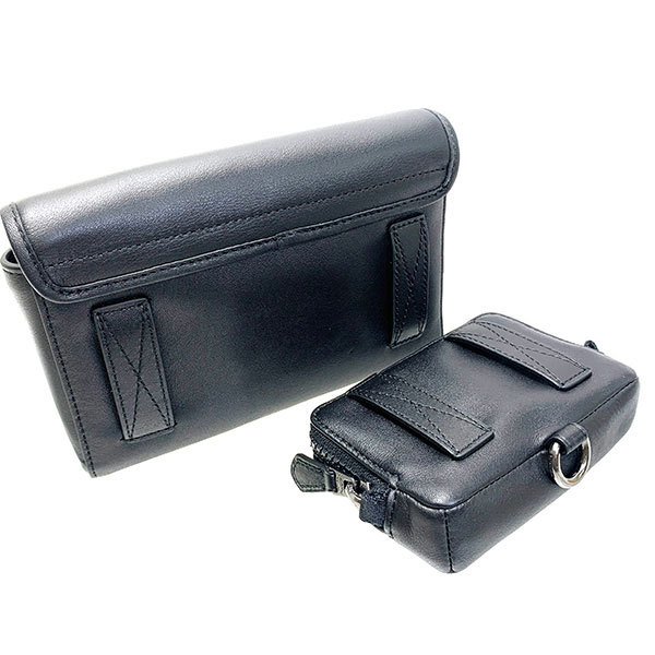 極美品✨COACH コーチ ボディバッグ オールレザー ブラック　ダブルチャーム メンズ メッセンジャー＆ボディバッグ | COACH コーチ公式アウトレット