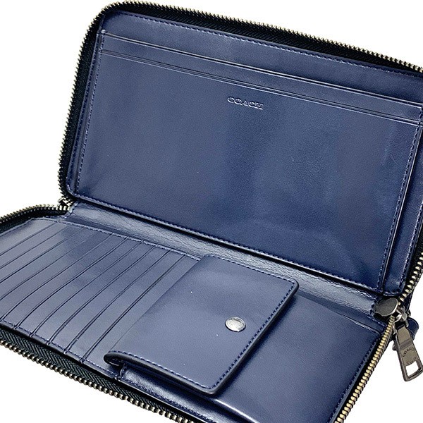 COACH ダブルジップ トラベルオーガナイザー　シグネチャー　F66562 COACH ◎◎ コーチ ダブル ジップ トラベル オーガナイザー