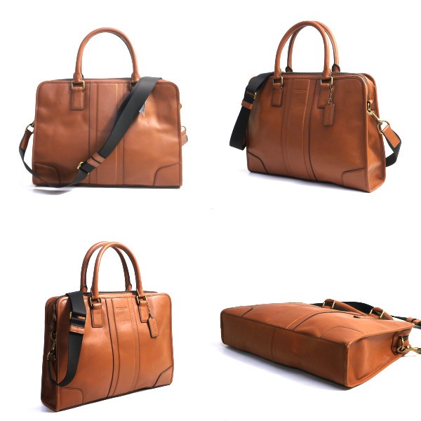 COACH ビジネスバッグ ブリーフケース クロスボディF71639 ブラック COACH 国内発送 コーチ バッグ メンズ ビジネスバッグ ボンベ