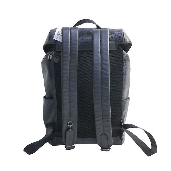 【極美品】COACH コーチ ヘンリー リュック レザー ブラック PC収納可 COACH 国内発送 コーチ バッグ リュック メンズ ペブル レザー