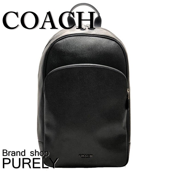 コーチ　ブラック　レザーリュック COACH コーチ リュックサック レザー ウエスト バックパック