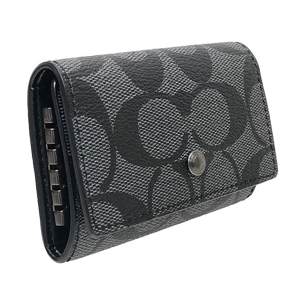 COACH（コーチ） 国内発送 キーケース メンズ シグネチャー 5リング