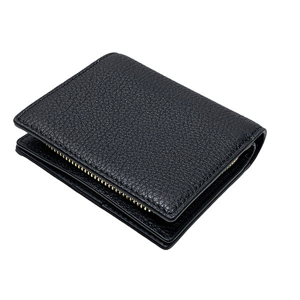 ✨️未使用品✨️ コーチコンパクト スナップ ウォレット レザー 財布 ブラック COACH 国内発送 コーチ 財布 レディース 折り財布 ペブルド