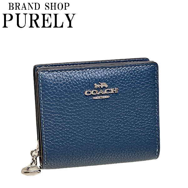 COACH（コーチ） 国内発送 財布 レディース 折り財布 ペブルド レザー