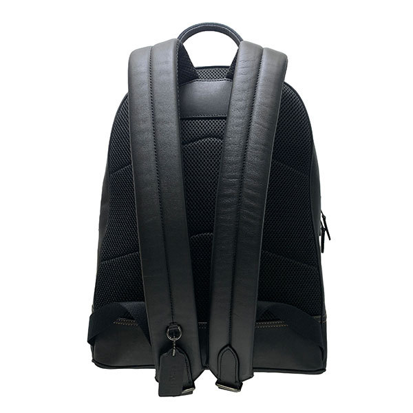 【美品】 コーチ レザー スムース リュック メンズ バッグ 国内発送 COACH（コーチ） 黒 牛革 メンズ リュック パック チャールズ ボディバッグ バッグ