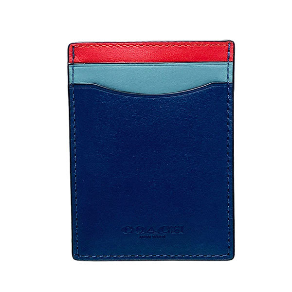 COACH（コーチ） 国内発送 カードケース メンズ カラーブロック レザー