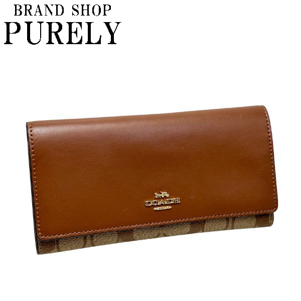 COACH（コーチ） 国内発送 財布 レディース 長財布 シグネチャー
