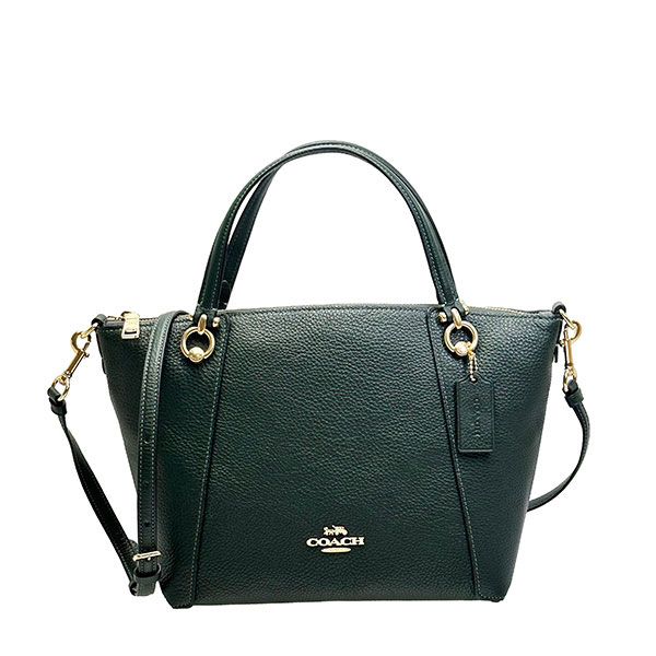 希少色✨ コーチ ハンドバッグ サッチェル ソーホー グリーン レザー 肩掛け 希少色✨ コーチ ハンドバッグ サッチェル ソーホー グリーン レザー