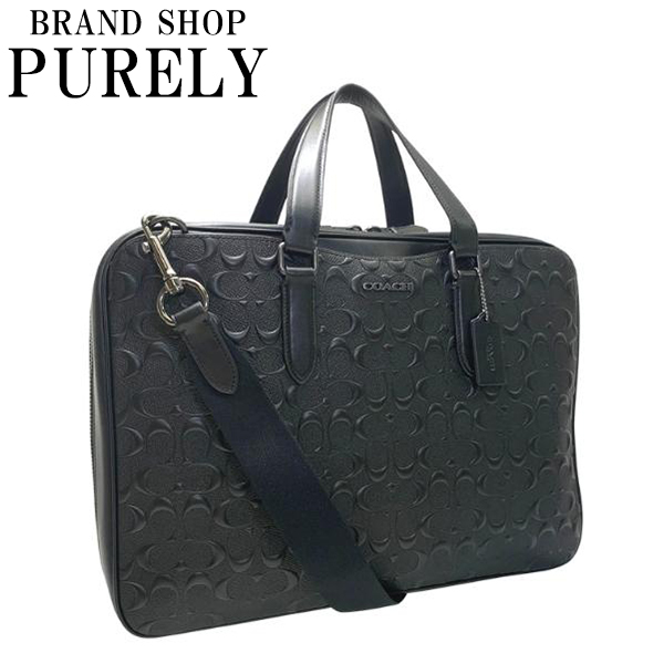 【新品】COACH コーチ グラハム スリム シグネチャーレザー　ビジネスバッグ COACH（コーチ） 国内発送 バッグ メンズ ビジネスバッグ シグネチャー