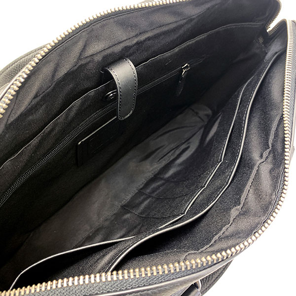 ✨美品✨コーチ オールレザー グラハム バックパック 2層式 ビジネス A4 黒 COACH 国内発送 コーチ バッグ メンズ ビジネスバッグ レザー
