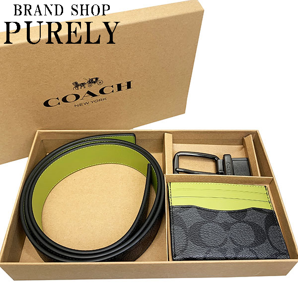 COACH（コーチ） 国内発送 ベルト メンズ シグネチャー リバーシブル