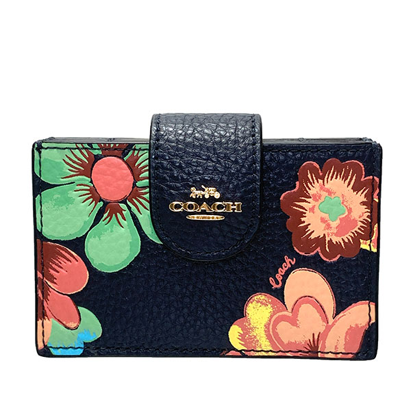 【新品未使用】CORCH(コーチ) シグネチャーアコーディオン 箱ケアカード付き COACH（コーチ） 国内発送 カードケース レディース 小物 ドリーミー