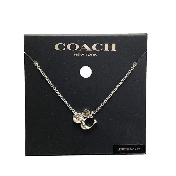 国内発送『COACH』シグネチャークリスタル クラスターネックレス 楽天市場】コーチ COACH シグネチャー クリスタル クラスター