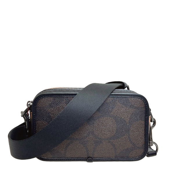 極美品　COACHバッグ C6080 ショルダーバッグ クロスボディメンズバッグ COACH（コーチ） 国内発送 バッグ メンズ ショルダーバッグ ブロックド