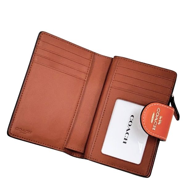 COACH（コーチ） 国内発送 財布 レディース 折り財布 オレンジ