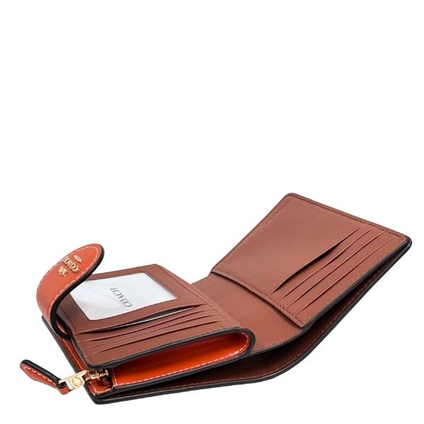 COACH（コーチ） 国内発送 財布 レディース 折り財布 オレンジ