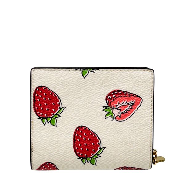 COACH（コーチ） 国内発送 財布 レディース 折り財布 ストロベリー