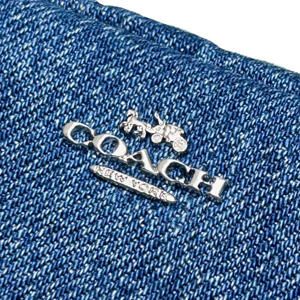 COACH（コーチ） 国内発送 ポーチ レディース 小物入れ デニム ポーチ