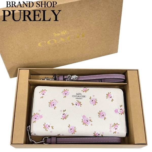 COACH（コーチ） 国内発送 財布 レディース 長財布 フローラルプリント