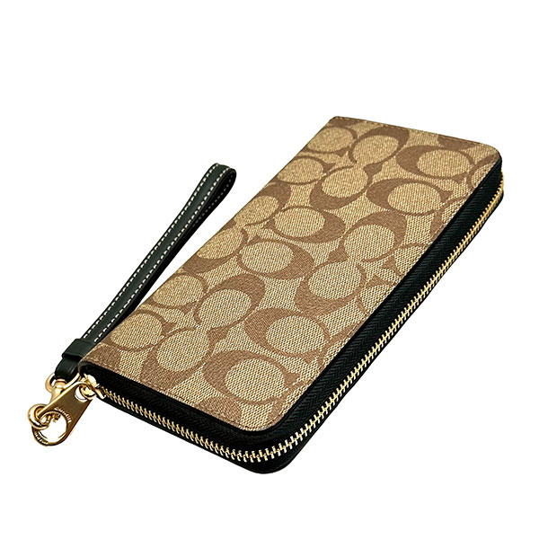 COACH CB856 ヴァーシティ モチーフ シグネチャー　ロング ジップ COACH（コーチ） 並行輸入 長財布(ラウンドファスナー) シグネチャー