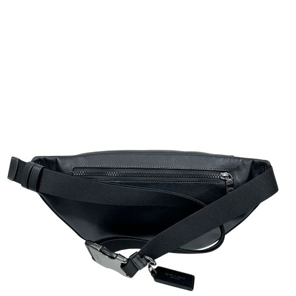COACH コーチブラック レザーボディバッグメンズF37594美品 COACH（コーチ） 国内発送 バッグ メンズ ボディバッグ レーサー