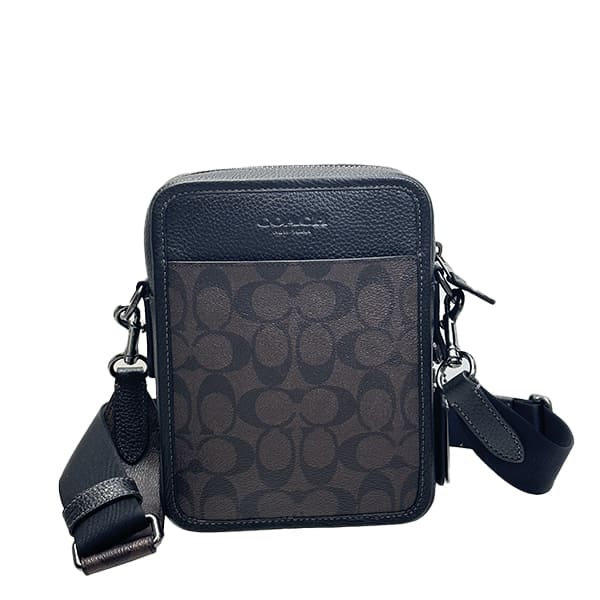 【未使用に近い】COACH　シグネチャー　ウエストバッグ+シューズケースのセット COACH（コーチ） 国内発送 バッグ メンズ ショルダーバッグ