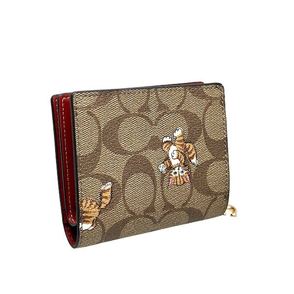 【新品】COACH 二つ折り財布 CC922 シグネチャー キトゥン プリント 楽天市場】コーチ 二つ折り財布 シグネチャー ダンシング