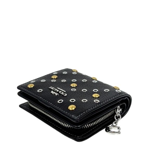 新品　COACH　コーチ　折り財布　スナップウォレット　正規品 COACH（コーチ） 国内発送 財布 レディース 折り財布 リベット