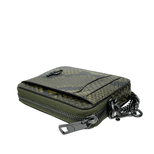 コーチ 財布 レディース COACH ケース スネーク プリント ジップ カード ケース CCO20 QBD20 オリーブマルチ COACH（コーチ） 国内発送 財布 レディース コインケース スネーク