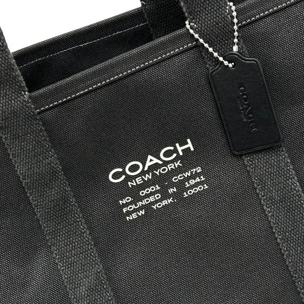 COACH ダークグレー トートバッグ Amazon | COACH メンズ ホール トート 33, ダークグレー(anthracite