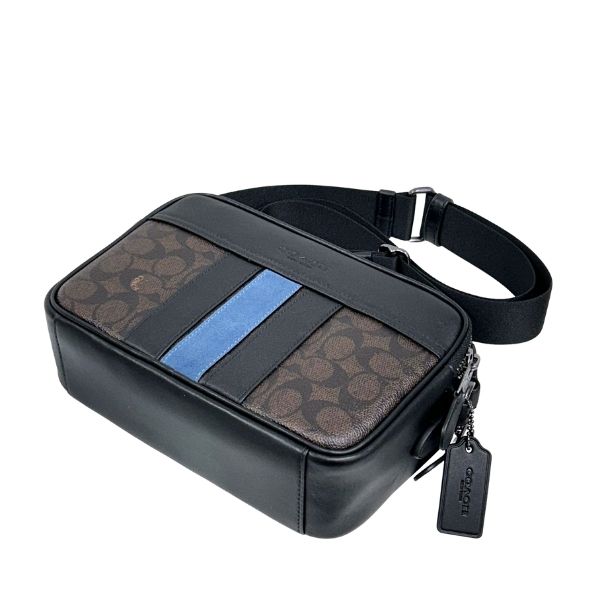 美品✨ コーチ グラハム ボディバッグ スリングパック ブラック C1362 コーチ COACH シグネチャー グラハム パック ボディバッグ C2932