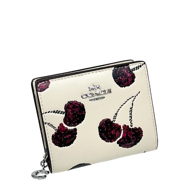 COACH（コーチ） 国内発送 財布 レディース 折り財布 チェリー