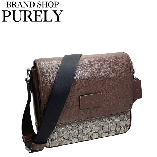 美品　COACH コーチ　ショルダーバッグ　スプリント　シグネチャー　マップ 公式】コーチアウトレット | ノース／サウス フォーン クロス