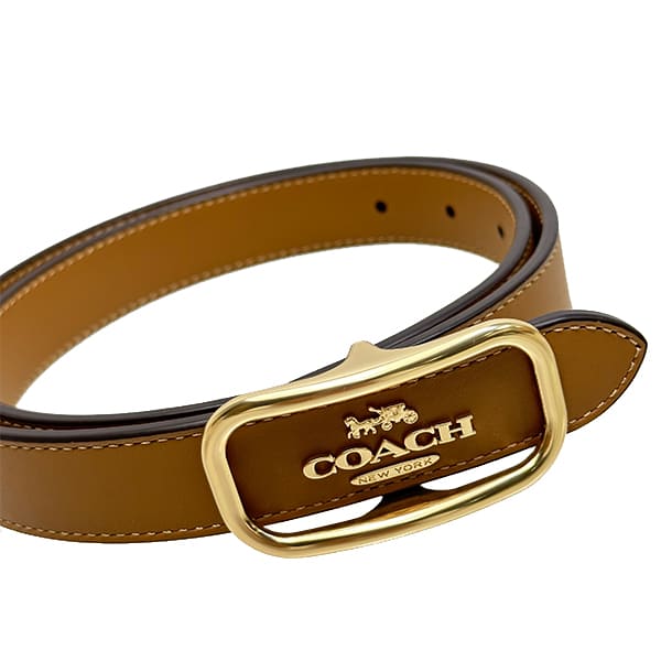 COACH レザー ベルト リングバックル COACH(コーチ) / ベルト/レザー/メンズ/シグネチャー バックル