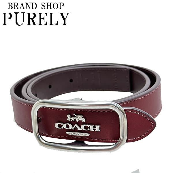 COACH 国内発送 コーチ ベルト レディース 25MM モーガン