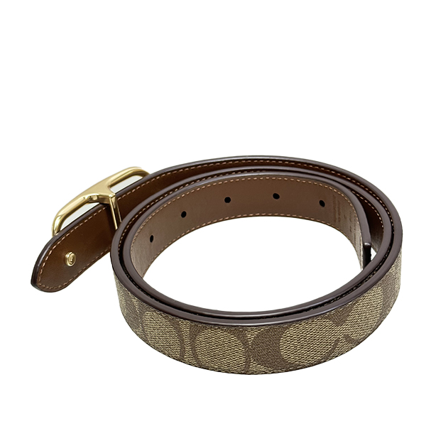 COACH 国内発送 コーチ ベルト レディース 25MM シグネチャー