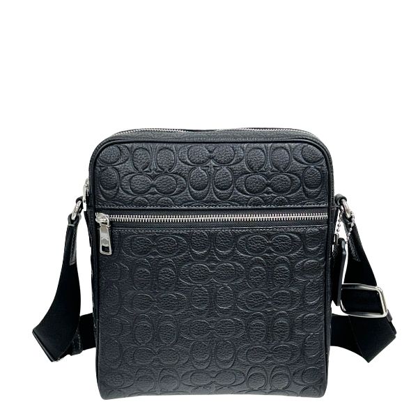 【未使用】COACH コーチレザー クロスボディバッグ ブラック 2WAYメンズ COACH（コーチ） ショルダーバッグ メンズ クロスボディ 斜め掛け