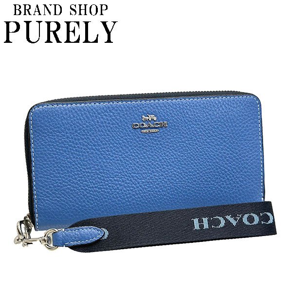 【COACH】  新品正規品 　長財布  ブルー COACH（コーチ） セール COACH CS032 エッセンシャル スリム
