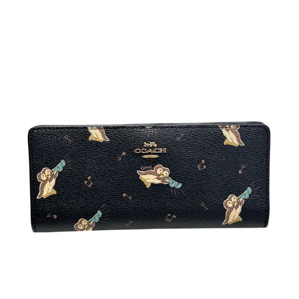 COACH（コーチ） 国内発送 財布 レディース 長財布 ペンギン プリント