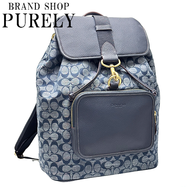 未使用COACH CG775 バックパック シグネチャー サリバン シャンブレー cg775_b4de_1.jpg