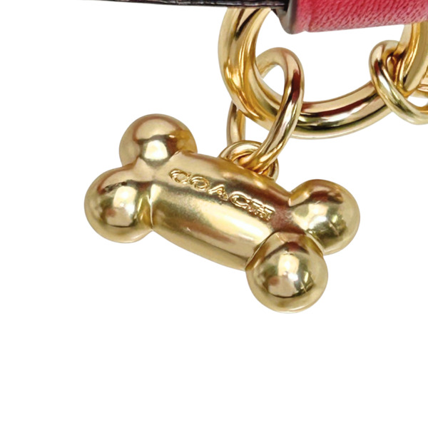 COACH（コーチ） 犬用首輪 大型犬 首輪 シグネチャー レザー ペット