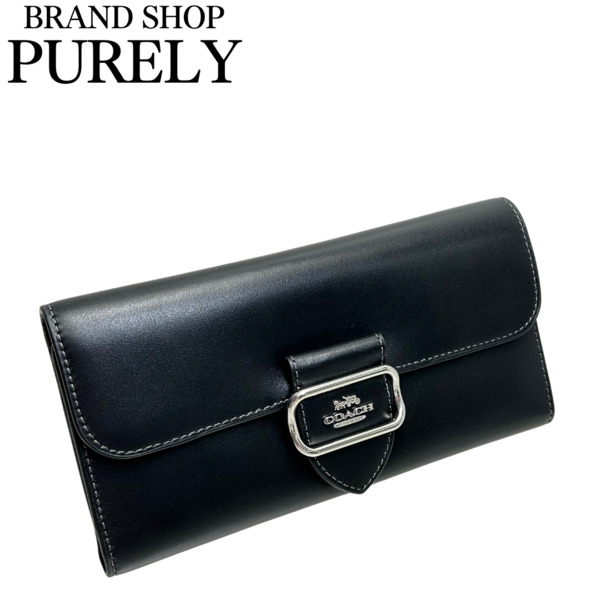 COACH正規品　黒長財布　レザー　美品☆ cp243_svbk_1.jpg
