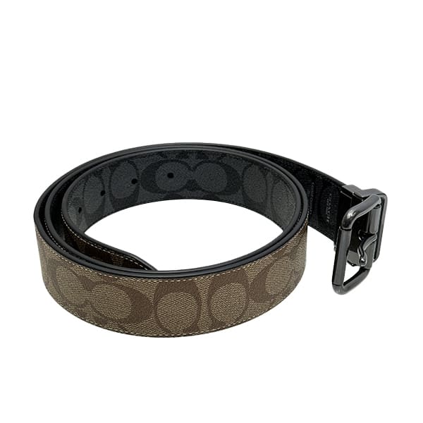 COACH コーチ ベルト メンズ 小物 38MM シグネチャー ローラー