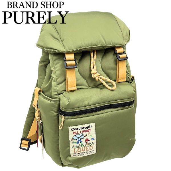 コーチ バッグ レディース COACH リュック サック コーチトピア ループ バックパック CQ058 CCF オリーブグリーン cq058_ccf_1.jpg