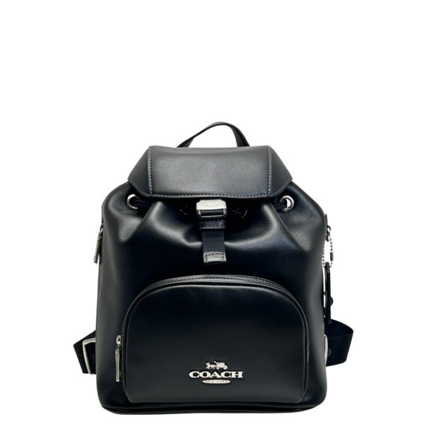 コーチCOACHイーヴィー ポリッシュペブルレザー バックパック黒 COACH（コーチ）の「【コーチ】イーヴィー バックパック（バック